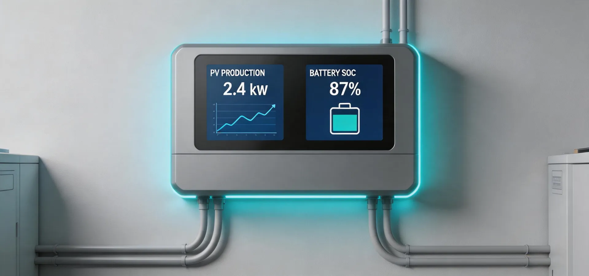 Solar inverter and battery control room