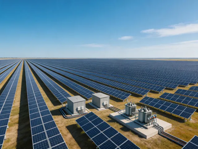 Utility solar inverter station