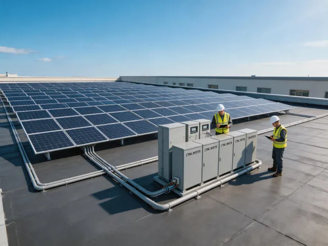 Commercial rooftop solar inverters